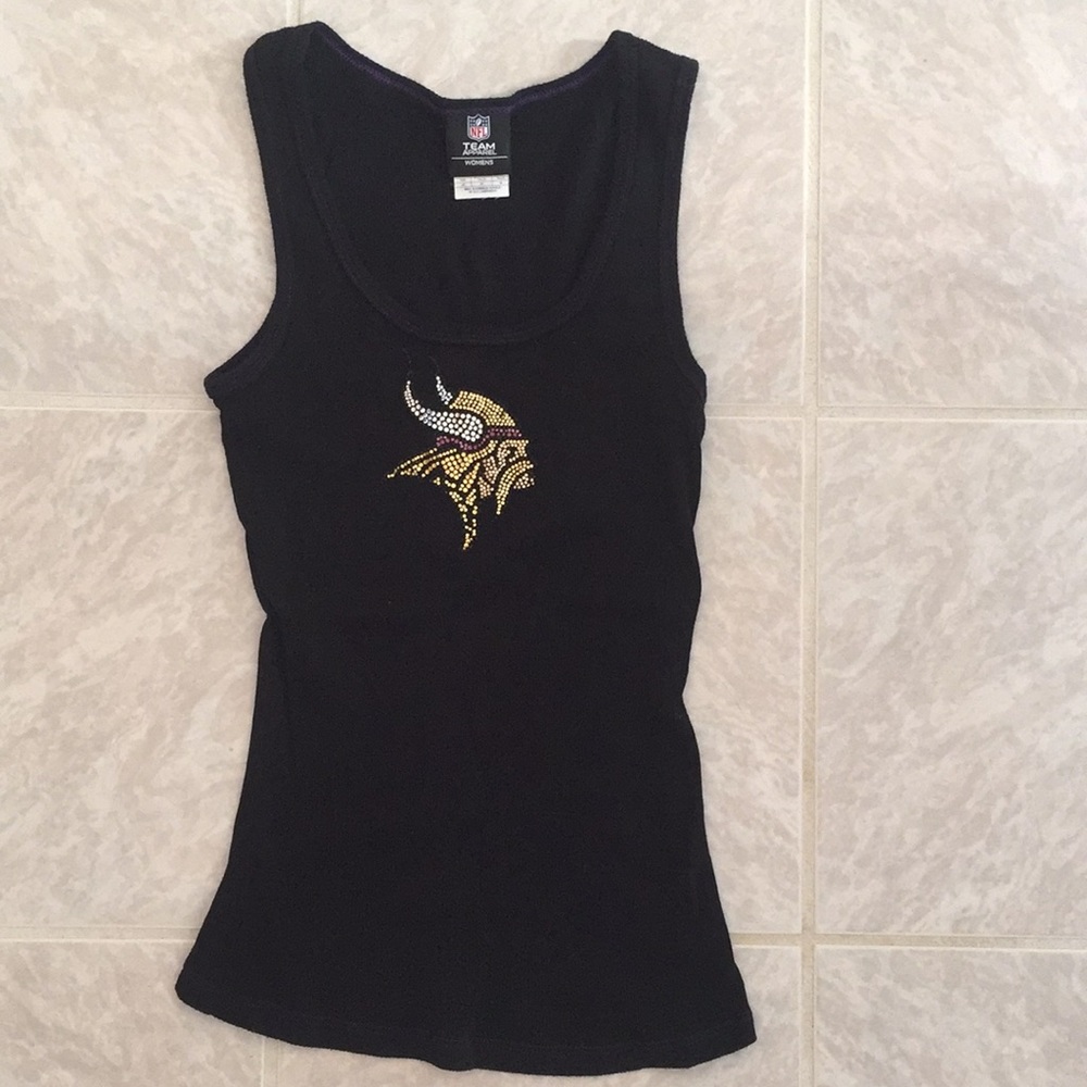 NFL Minnesota Vikings Rhinestone Tank Top, Size M